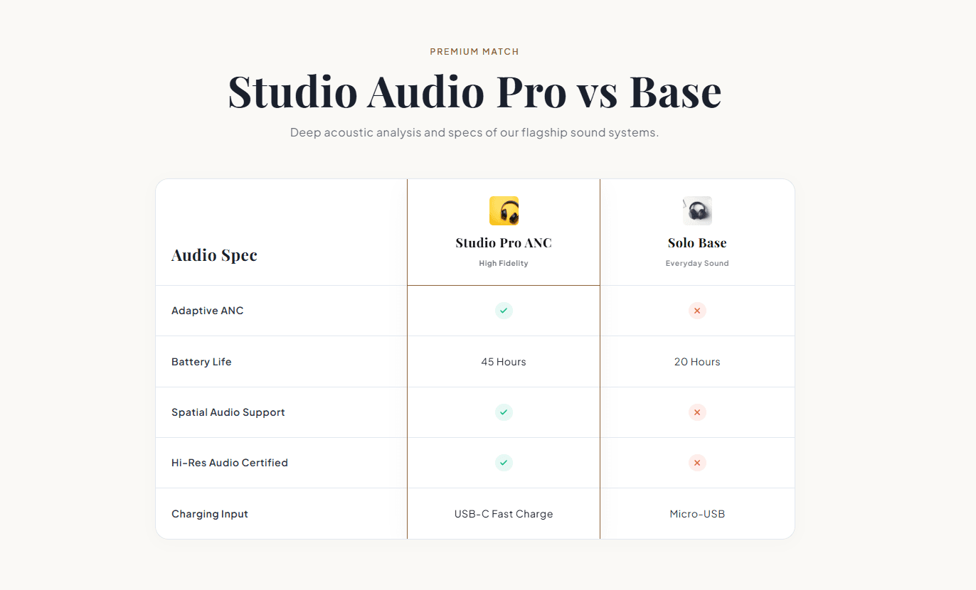 CS — Comparison Table #4