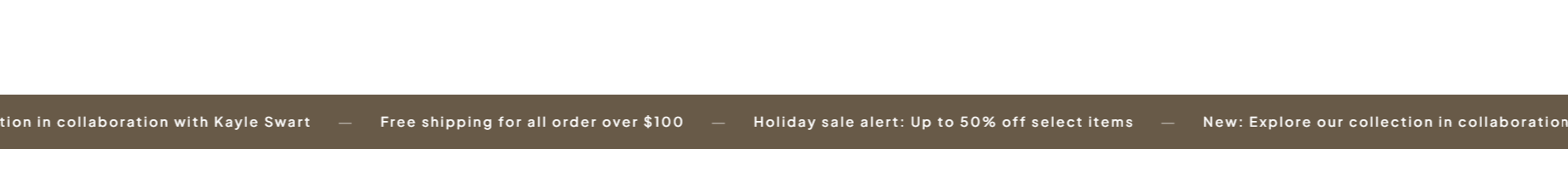 Preview of CS — Announcement Bar #4