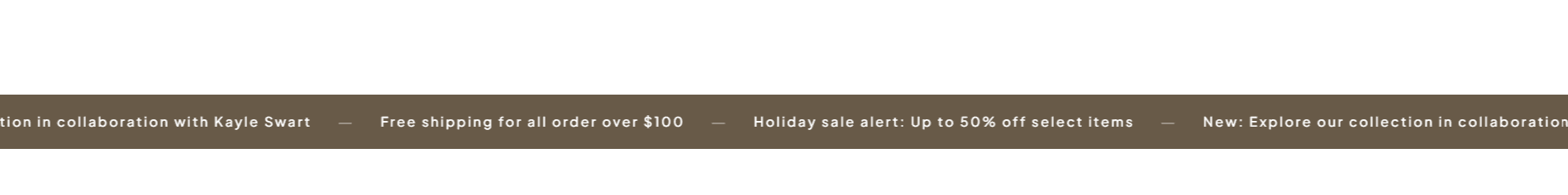 CS — Announcement Bar #4